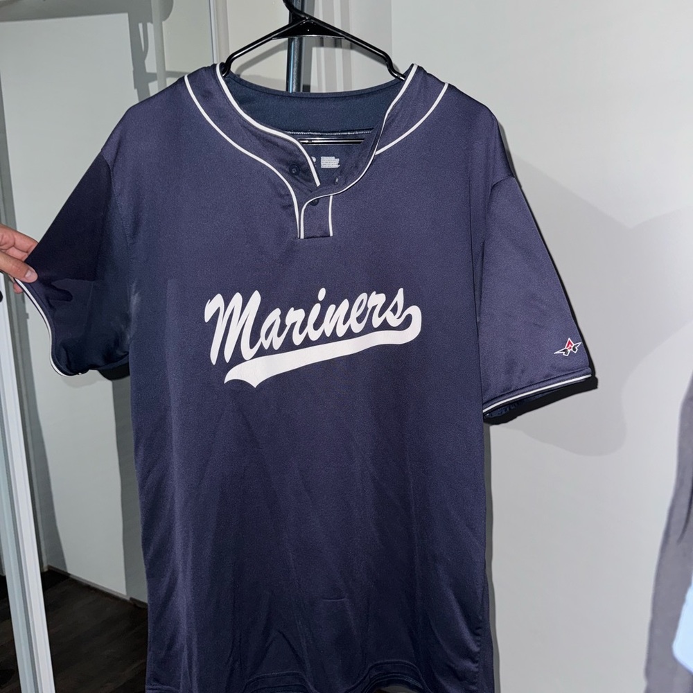 Navy Mariners Baseball Jersey